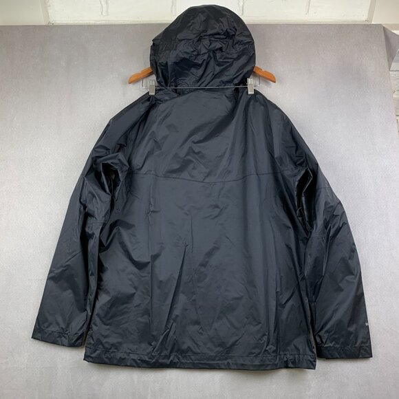 Mountain Hardwear Mens Rain Jacket XL Black Zip Waterproof Taped Seams Vapordry - Picture 13 of 13